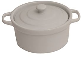 Genware NEV-MC10-W Royal Covered Mini Casserole Dish, 10.5 cm (Pack of 6)
