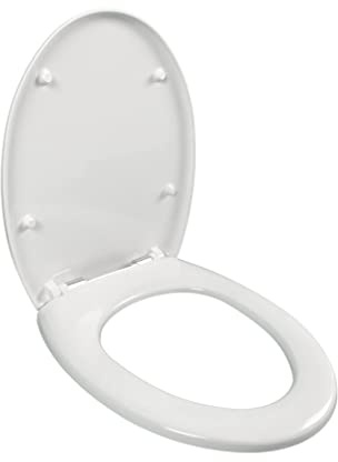 JACOB DELAFON Asiento wc OLA E4303-00 Thermodur Blanco | Bisagras de metal inoxidable muy duraderas Instalación fácil, rápida y segura Material Thermodur muy resistente Color Blanco
