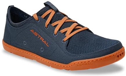 Astral Men's Loyak Shoes - Barefoot, Quick-Drying, Minimalist Sneaker for Casual Wear, Water Sports, Travel, & Hiking - Navy/Brown - Men's 9