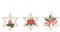 Plauener Spitze Hängeschmuck 'Sterne' 3er Set, Deko, Anhänger, Schmuck für Weihnachten