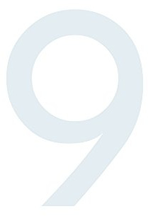 Zahl 9 in weiß, 30 cm großer Sticker, wetterfeste Klebezahl | Selbstklebende Klebefolie für Hausnummern an Tür, Tor, Garage, Schaufenster und allen glatten Oberflächen