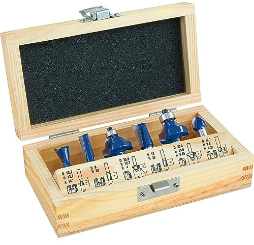 LUX HM-Oberfräser-Set 6-teilig 8 mm Schaft