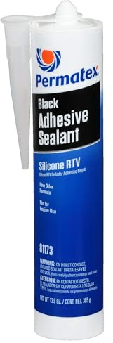Permatex 11 Oz Negro silicona Sellador Adhesivo 81173
