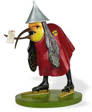 Bosch-Figur: Vogel mit Buchstabe-