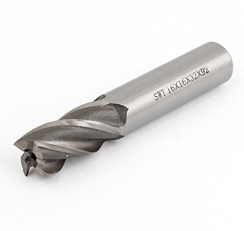 sourcing map 16 mm Schaft 16 mm Cutting Durchmesser 4 Flöten Schaftfräser Fräser de