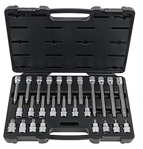 KS Tools 911.1635 - Coffret de douilles 1/2 - Pour les vis cylindriques XZN® - En Chrome Vanadium extra-fin - Finition Satinée - 26 pièces