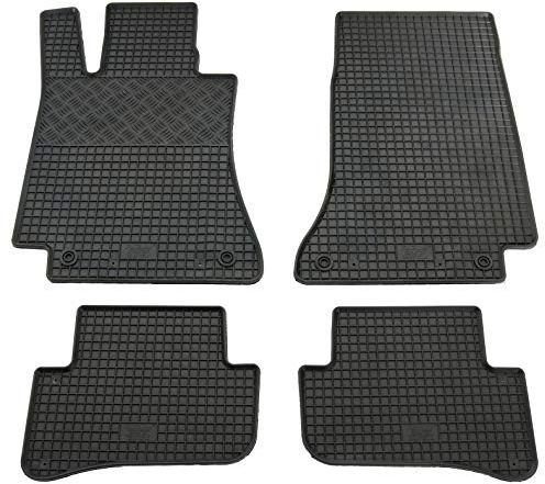 Gummi Fußmatten Set, 4teilig, Gummifußmatten Gummimatten Matten