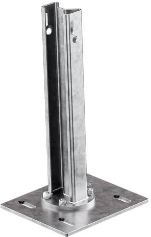 TMS PRO SHOP Sigma-100-Pfosten für Leitplanken mit B-Profil, 51,5 cm Höhe aus Stahl, Art.-Nr. 35695 | Leitplanke | Stahlschutzplanke