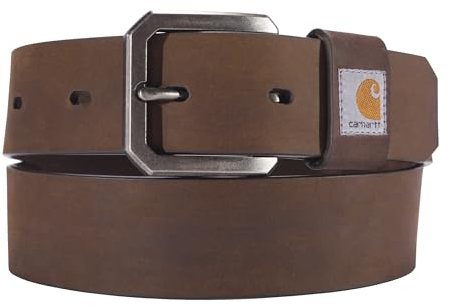 Carhartt Herren Casual Rugged Sattelleder Gürtel, Sattelleder (braun), 36