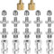 22Pack ChromLives Adaptador de tornillo para cámara 1/4 a 1/4 Tornillo Adaptador de tornillo 1/4 a 3/8 Tornillo de latón Convertidor Soporte de tornillo para cámara Monopod Cabeza de flash Luz