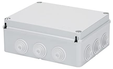 Gewiss GW44008 Cassetta Di Derivazione Con Coperchio Basso A Vite Ip44 Dimensioni Interne 240x190x90 Pareti Con Passacavi
