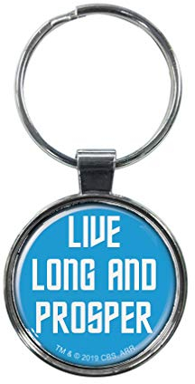 Ata-Boy Star Trek Schlüsselanhänger Live Long and Prosper, 3,8 cm, für Schlüssel, Rucksackzüge und mehr