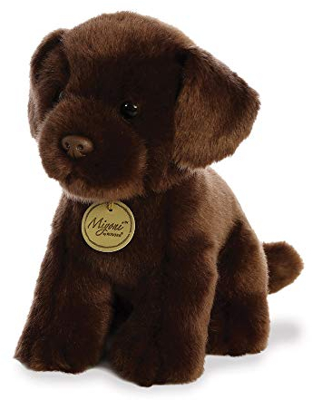 AURORA, MiYoni 26379 Schokoladen-Labrador, 27,9 cm, Plüschtier, Dunkelbraun
