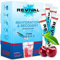 Revival Rapid Rehydration Electrolytes Powder - High Strength Vitamin C, B1, B3, B5, B12 Supplement Sachet Drink, Effervescent Electrolyte Hydration Tablets - 30 Pack Cherry