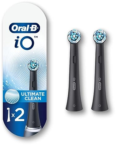 Oral-B iO Ultimate Clean Ersatzbürstenköpfe, Schwarz, 2 Stück