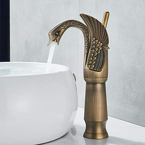 Bathroom Sink taps Basin Brass Faucet Cold and Hot Water Taps Antique Brass Bathroom Mixer Basin Tap