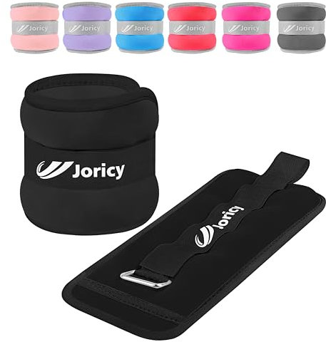 Poids pour cheville, poignet, jambe, bras pour femmes, hommes, enfants avec sangles réglables, poids de musculation pour yoga, jogging, course, marche, fitness, gym – Paire de 1,8 kg (0,9 kg par