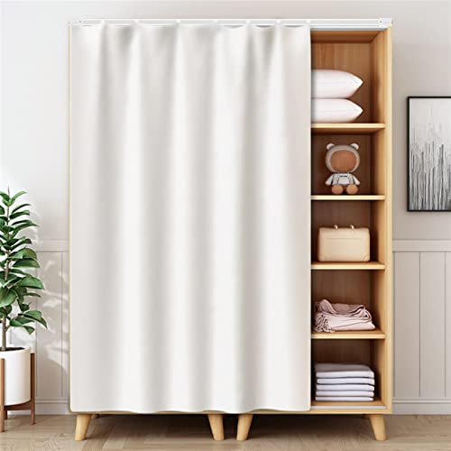 Liveinu Tenda da Cucina Café Bistrò Bagno Antipolvere per Mensole Pannello a Parete Porta Sospesa Giapponese Noren Valance per Soggiorno 80x140cm Bianco
