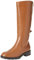 Amazon Essentials Stivali da Equitazione al Ginocchio Donna, Nero Caramello Scuro Finta Pelle, 38 EU