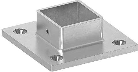 STEINBACHER© | Edelstahl Wand- und Bodenanker 40x40mm, V2A