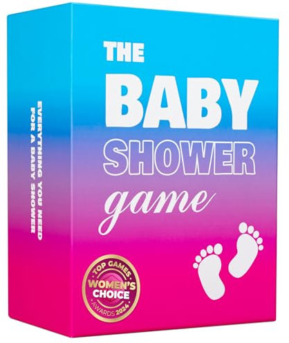 The World Game Babyparty-Spiel - Quizspiel für Baby & Mama - Vorhersage-Ratschlägekarten - geeignet für Geschlechtsoffenbarungspartys - geschlechtsneutral