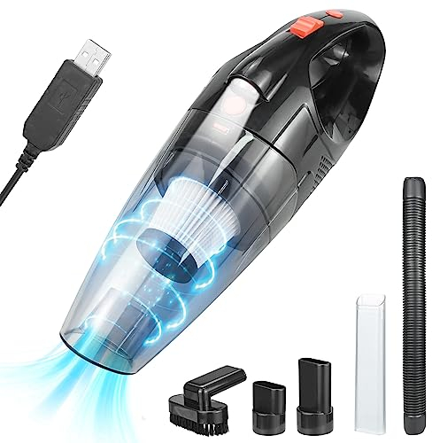 CECOMBINE Car Vacuum Cleaner Cordless, 120W Rechargeable 9000PA Handheld Vacuum Cleaner with LED Light, Lightweight Wet Dry Vacuum for Car/Pet/Keyboard/Laptop/Computer/Desk