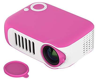 A2000 Mini Projektor Home Cross-Border LED Tragbarer Projektor HD 1080p Home Theater Projektor (Größe: Cool All Black) (White Powder Contrast)