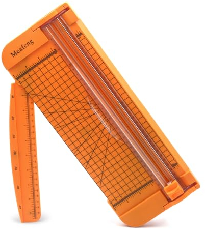 Meafeng A4 Massicot 12 Pouces Coupe Papier, Papier Rogneuse en Titane avec Sécurité Système et Remplaçable Lame, Outil de Scrapbooking pour Découpe de Papier Standard Photos Étiquettes