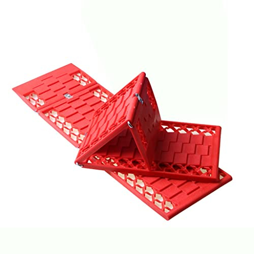 QUNINE 22 * 7 Zoll Bergungs-Traktionsmatten-Schienen, Set mit 2 faltbaren Schienen, Reifenleitern, Offroad-Traktionsbrettern, die für Autos, LKWs, Lieferwagen oder Flottenfahrzeuge verwendet Werden