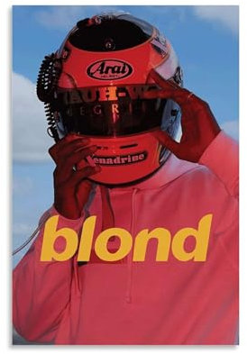 EaUso Leinwandposter Frank Ocean Blond, dekoratives Gemälde, Leinwand, Wandposter und Kunstdruck, moderne Familienschlafzimmer-Dekoration, Poster, 30 x 45 cm