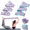 Wnddle Yoga Stretching Band, 2 Stück - Hochelastischer Gymnastikband mit 8 Schleifen, Dehnungsband für Yoga & Fitness