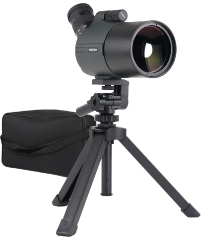 SVBONY SV41Pro 80 mm Mak Spektiv, Kompaktes Spotterfernrohr, 28-84-facher Zoom-Okular, 1,8 kg leicht, Spektive für Zielschießen, Vogelbeobachtung, sowohl für terrestrische als auch astronomische