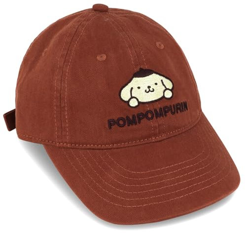 Roffatide Anime Pompom Purin Nette Big Kids Baseball Cap Einstellbare Cartoon Plüsch Baseball Hut für Frauen Männer Gedruckte Baumwolle Papa Hut Grün