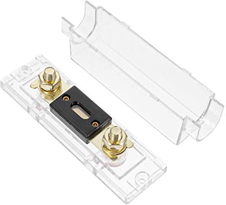 Gatuida Portafusibili portafusibile amp con fusibile blocco fusibili audio per auto amplificatore portafusibile per impianto video auto e portafusibile di grandi dimensioni macchina 300a
