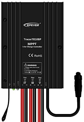 EPEVER MPPT Solarladeregler, 30 A, 12 V, 24 V, automatisch, IP67, wasserdicht, max. PV 100 V, Solarmodul-Ladegerät, Regler, 390 W/780 W für versiegelte Gel-AGM-Lithium-Batterie