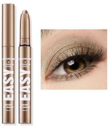 Lidschatten-Stift, Wasserfester Langanhaltender Lidschattenstift, Cremig-Mattes Augen-Makeup-Set, Natürliche und Schimmernde Farbtöne Konturenstift, Perfekte Geschenke für Frauen (#11)