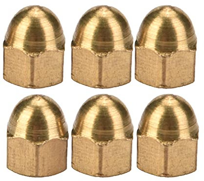 Sonew Messing-Hutmutter, Hutmutter, Hutmutter, Hutmutter, Messing-Sechskantmutter, Sechskantmuttern-Set, Fahrzeugbefestigungen, Möbelbefestigungen (M3 (20 Stück))