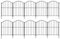 Panneau de clôture de jardin, bordure de clôture de jardin, clôture de jardin décorative, panneau de clôture en métal antirouille pour parterres de jardin – 21 x 10 pieds, clôture arquée sans