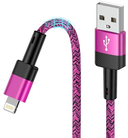 iPhone Ladekabel 2.75M, Langes iPhone Ladekabel MFi Zertifiziertes Ladekabel iPhone Schnellladekabel A-pple Nylon Ladekabel Kompatibel mit iPhone 14 13 12 11 Pro Max XS XR X 8 7 6 Plus 5 SE i-Pad