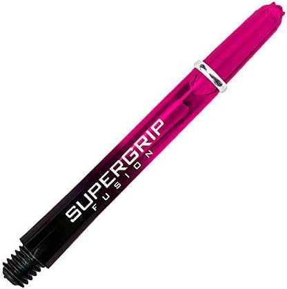 Harrows Supergrip Fusion Shafts - Verschiedene Ausführungen, 1 Set = 3 Stück (Pink, Short)
