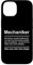 Hülle für iPhone 14 Mechaniker Definition Schlosser