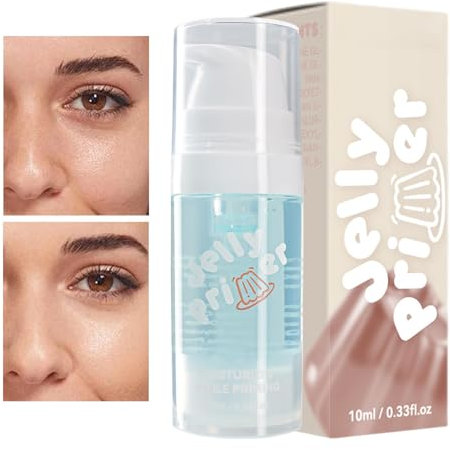 Gesichtsbasis, Make-up-Grundierung | Langanhaltende Grundierung - Jelly Primer Makeup Base Leichte Haut Basis zur Minimierung von Poren trockener Haut
