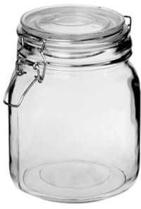 2 x Tarros 0,5 L- Hermético Vidrio - Envio 24 h - Tarro o Tarrina de Cristal con Tapa hermetica (B - 0,5 L)