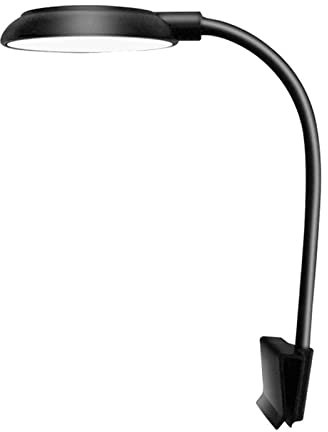 Pitadue Luz LED para acuario con clip, iluminación para peceras pequeñas y peceras, 5 W, rotación de 360 grados, antirreflejos
