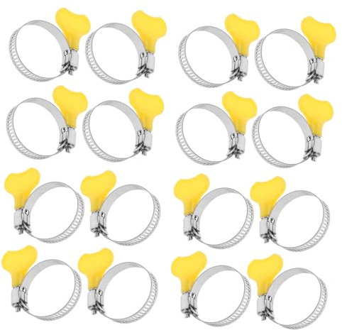 Lurrose 20stücke Edelstahl Schlauchschelle Klemme Rohrschelle Schlauchklemme Für Abdichtung Von Schläuchen Gegen Flüssigkeits Luft Oder Gasverlust