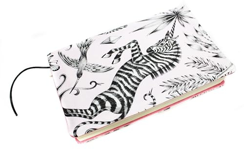 Couvre Livre de Poche, protège Livre en Tissu (Zèbre Licorne Rose)
