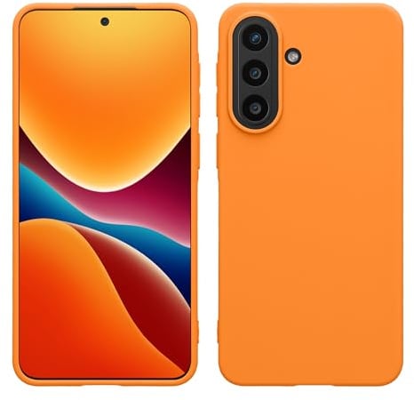 kwmobile Hülle für Samsung Galaxy A57 5G TPU Case - Handyhülle unterstützt kabelloses Laden, Flexible Schutzhülle, gummiertes Cover in Fruity Orange