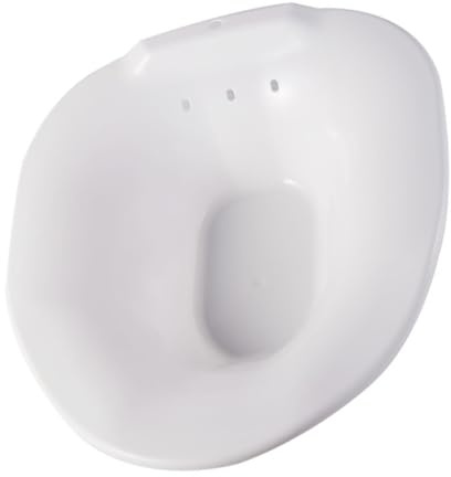 MAGICLULU Bain de Siège en Pp Ions Argenté pour Femmes Enceintes et Personnes Âgées, Bassin de Toilette Anti-débordement, Soins Post-partum et Confort Style Aléatoire