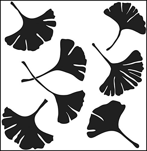 The Crafter's Workshop Schablone - Ginkgo Blätter - Gingko Leaves - 15,24 cm x 15,24 cm