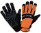 KERMEN.EU Winter-handschuh POWER GRIP Sicherheitshandschuhe schwarz/orange - Neoprene - Größe: 10